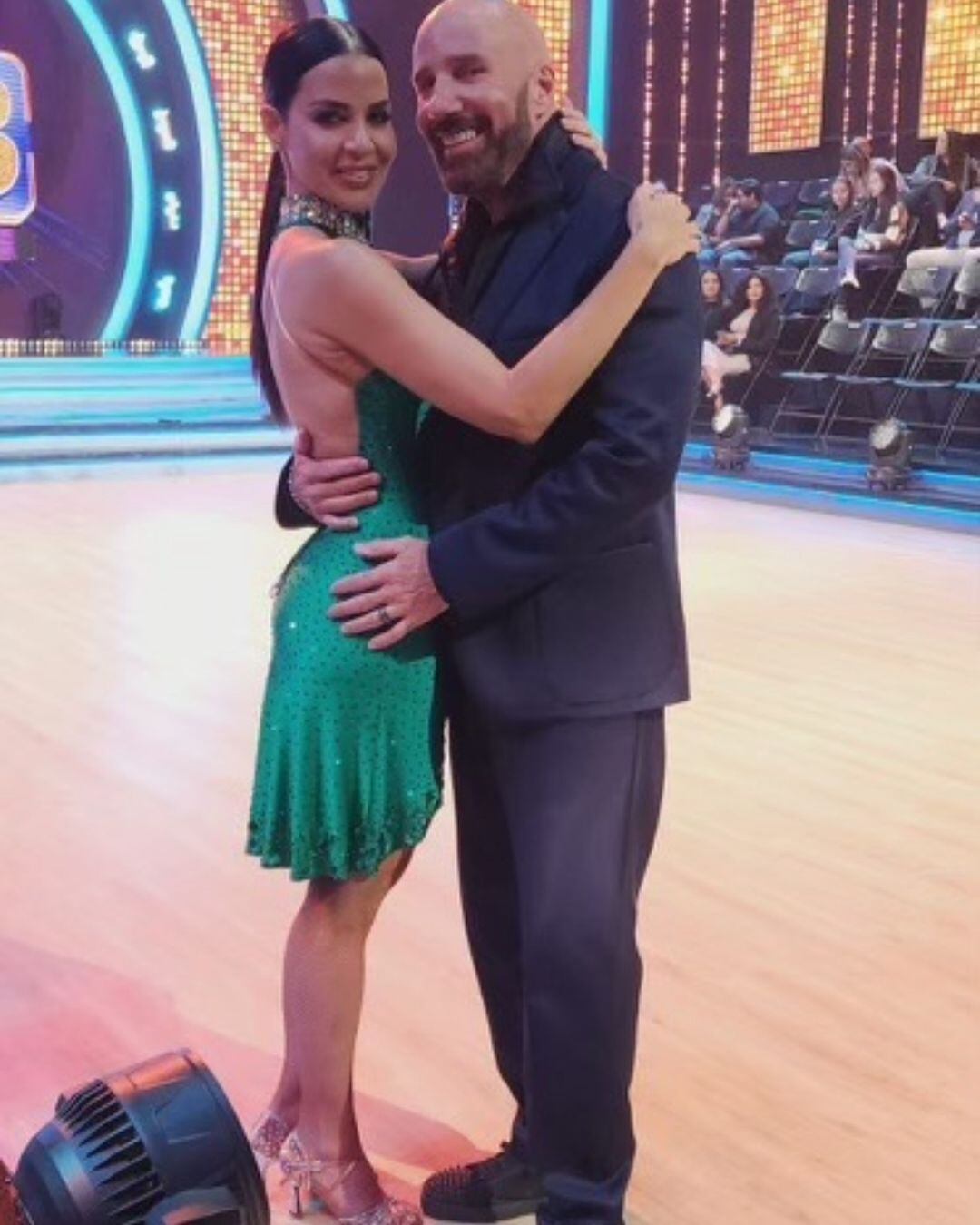 Lynda Díaz y su esposo