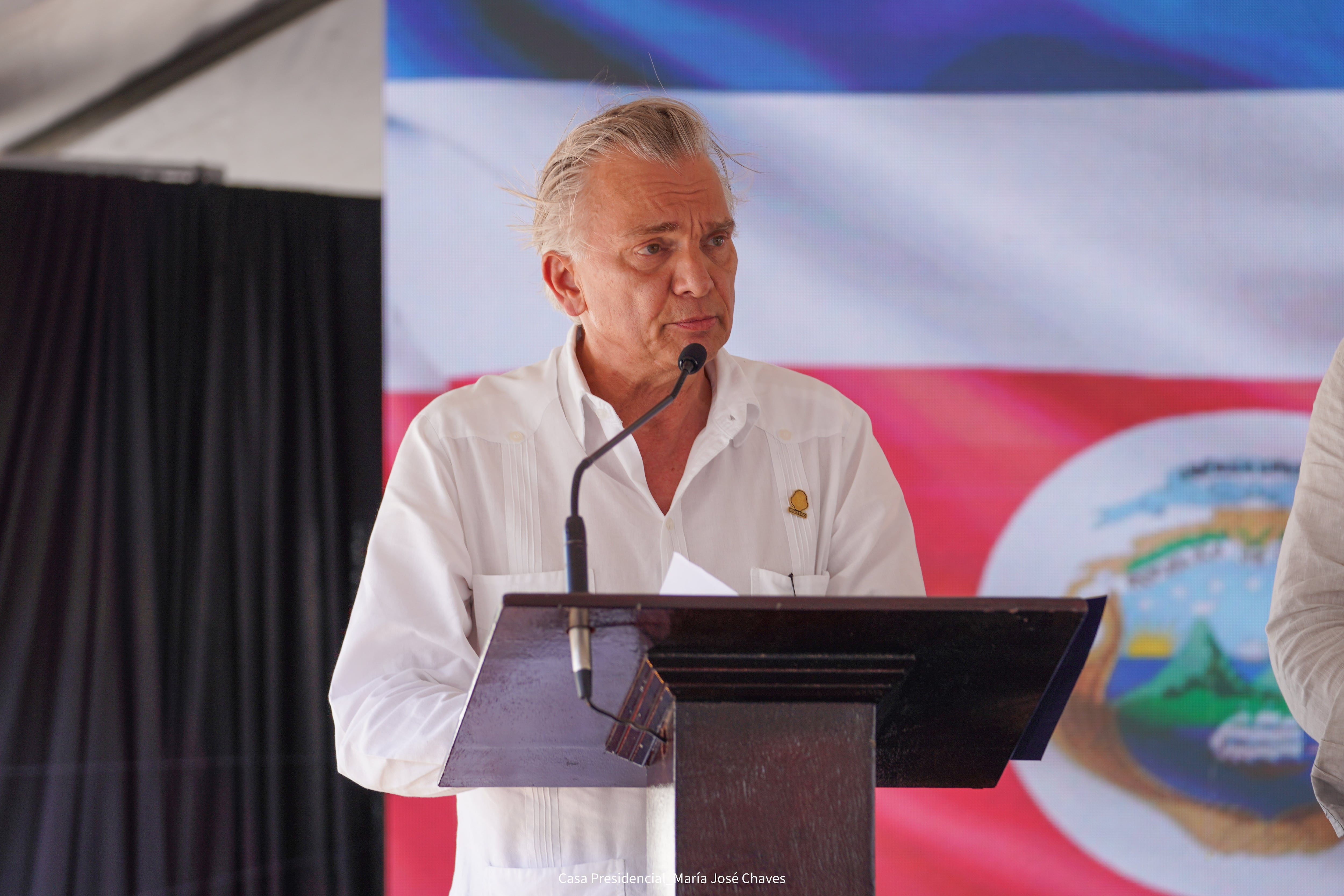 El presidente Rodrigo Chaves brindó su conferencia semanal desde Peñas Blancas.