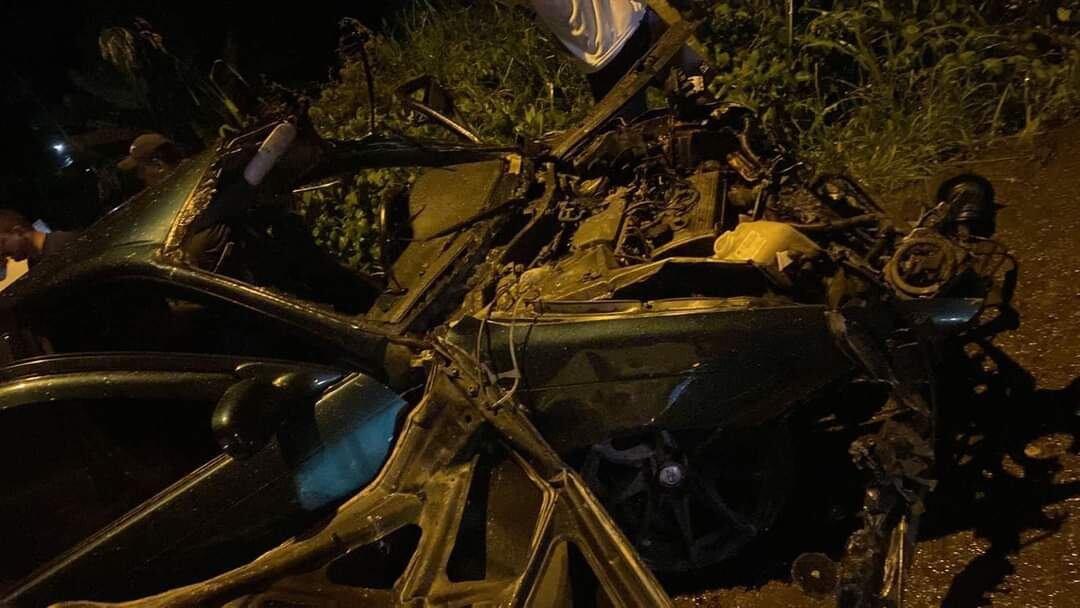 Choque múltiple en La Managua de Quepos cobró vida de Cheilyn Guiselle Calvo Vega, de 23 años y de Alejandro Mauricio Molina González, de 18 años. Foto: Noticias Parriteñas