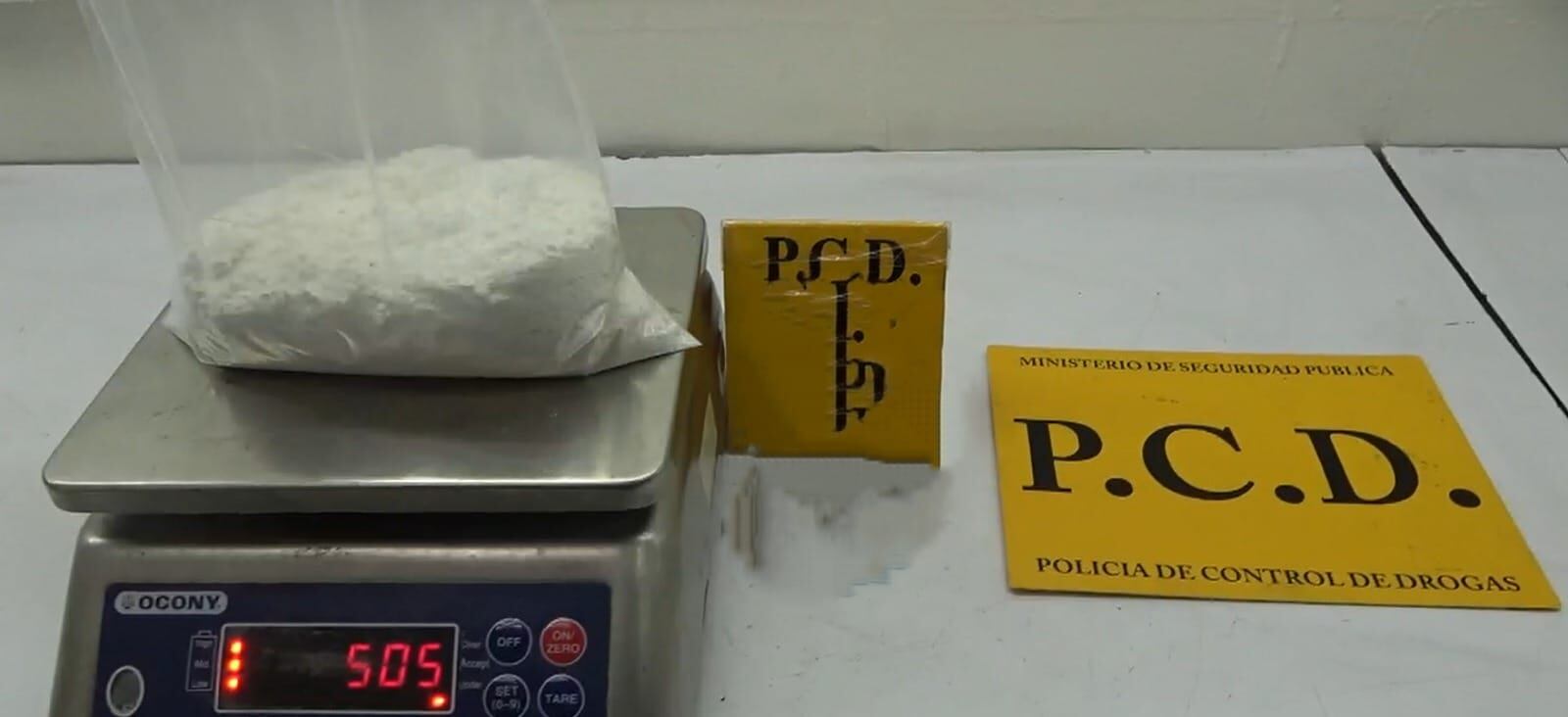 Decomiso de droga en el aeropuerto Internacional de Juan Santamaría