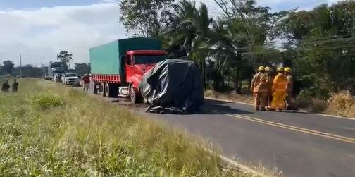 Dos fallecidos y un niño herido por choque en Muelle de San Carlos. Imagen Allan jara.