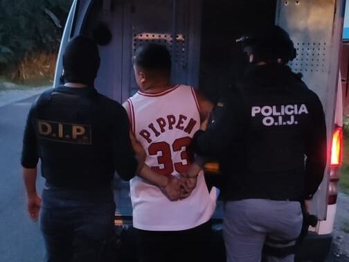 Rodríguez fue detenido este viernes en Matina de Limón. Foto OIJ.