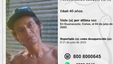 Ya son 18 días sin rastro de hombre desaparecido y crece la angustia