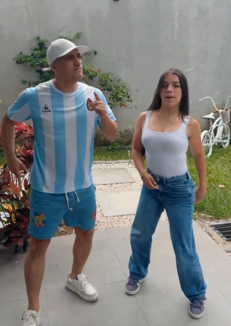 Christian Gómez, "Tapón", y su hija Mariangel Gómez en Mira quién baila (MQB)