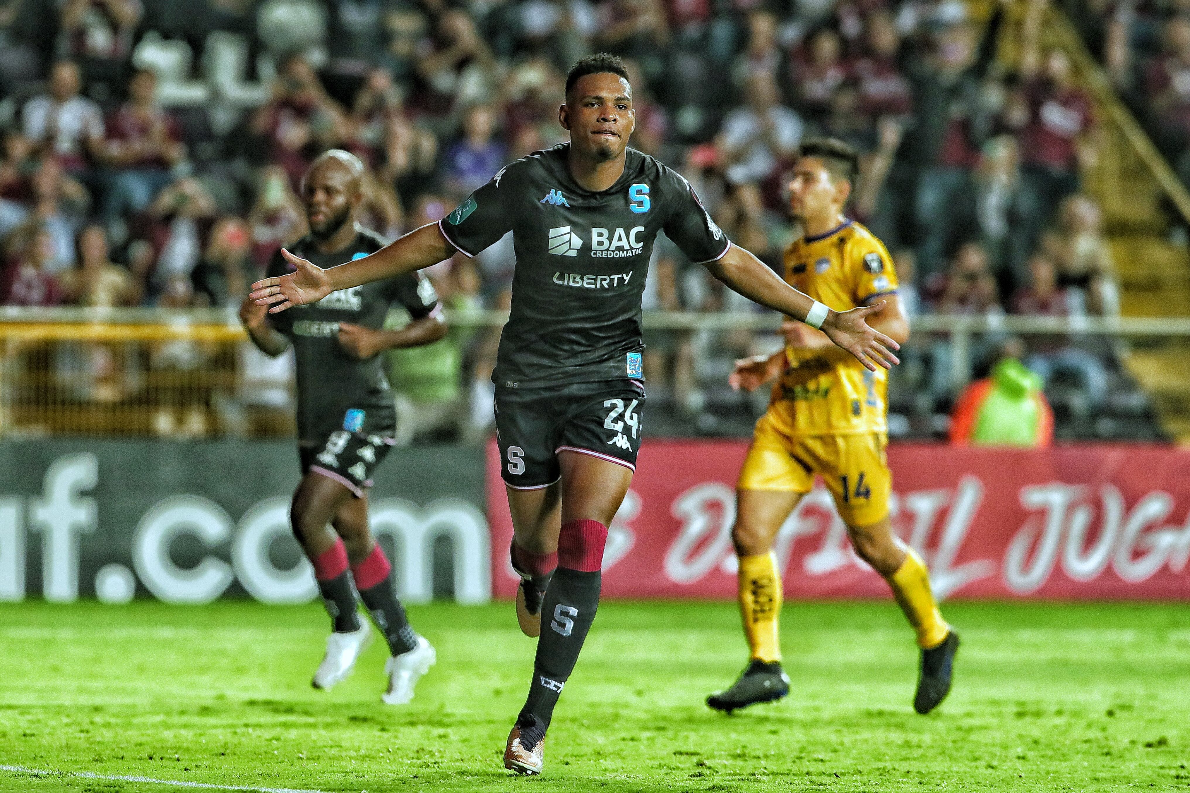 29/08/2023/ Juego entre Deportivo Saprissa vs Cobán Imperial por CONCACAF / foto John Durán