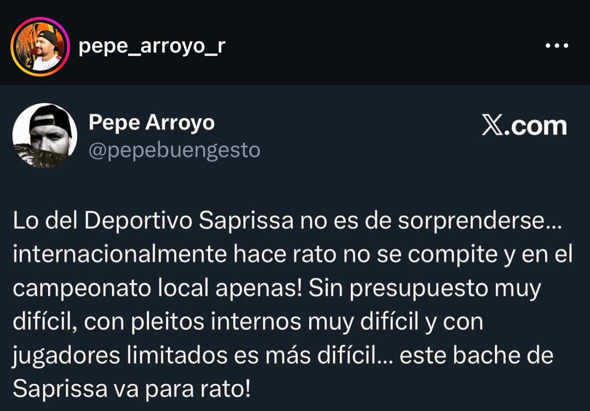 Pepe Arroyo no aguantó nada