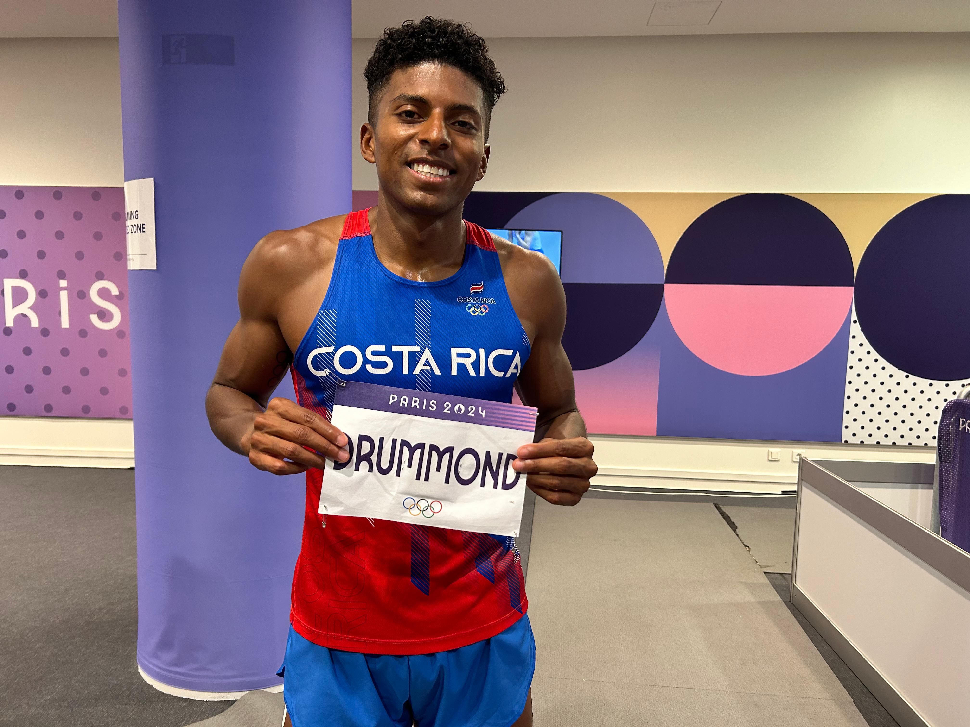 Gerald Drummond representó a Costa Rica en los 400 metros valla, en un muy dura carrera. Foto: CON/Getty Images.