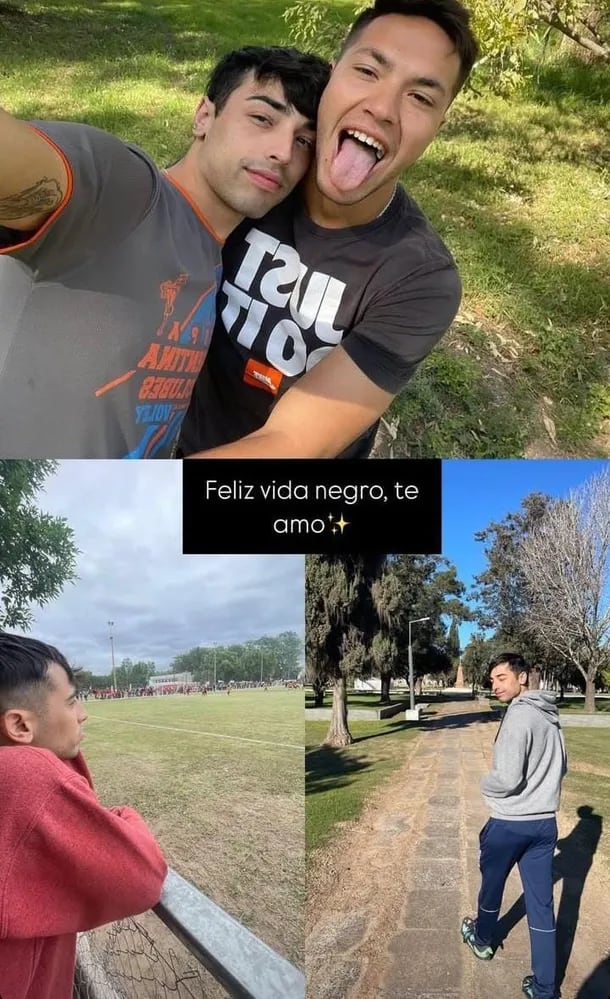 Ignacio Lago se muestra muy feliz al lado de su novio.