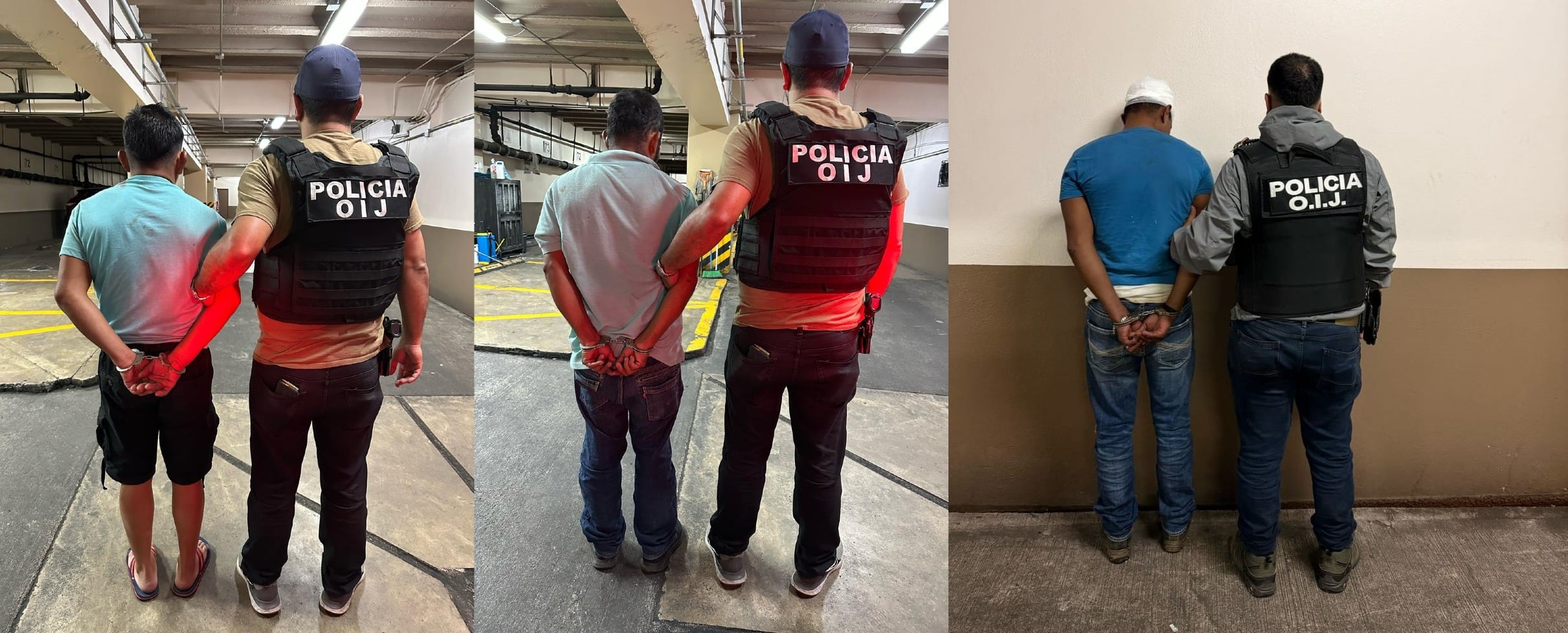 Los tres extranjeros sospechosos del secuestro fueron detenidos la noche del sábado en Aserrí.