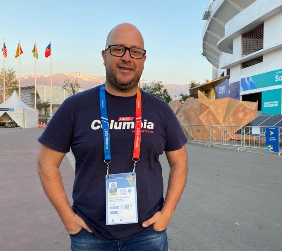 Tony Arias, periodista de radio Columbia.