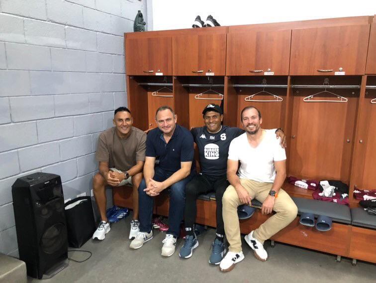 Esta fue la foto que compartió Saprissa que salió Keylor Navas. Foto: Prensa Saprissa.