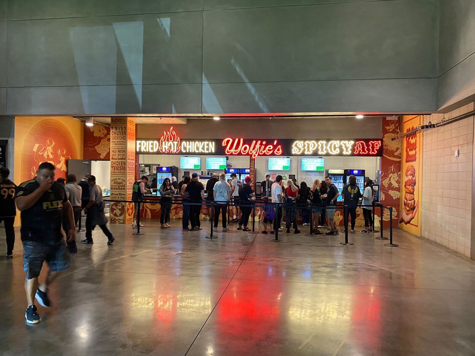 Hay montones de opciones de comida.