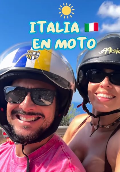 Yiyo Alfaro y su novia Fabiola Monge