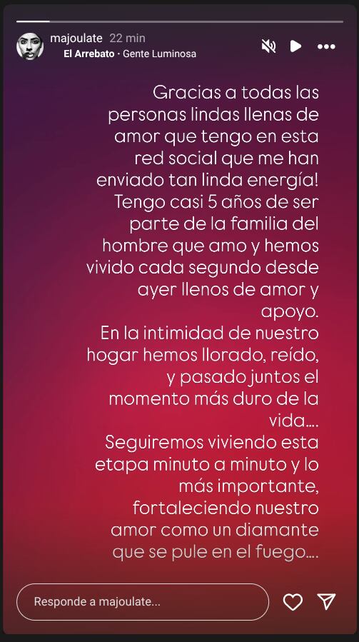 Majo Ulate agradeció por tanto cariño con que los han envuelto en el dolor que pasan por la muerte de don Nelson Hoffmann