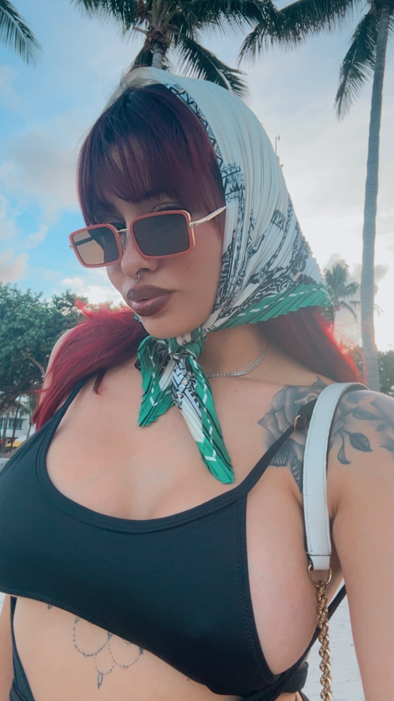 Bryan Ganoza y su ex, Youcenar Castro, andan de vacaciones juntos en Estados Unidos