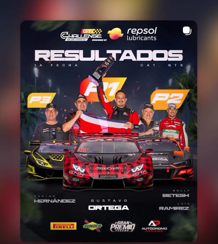 Gustavo Ortega, piloto de carreras, y su pareja Michelle Naranjo