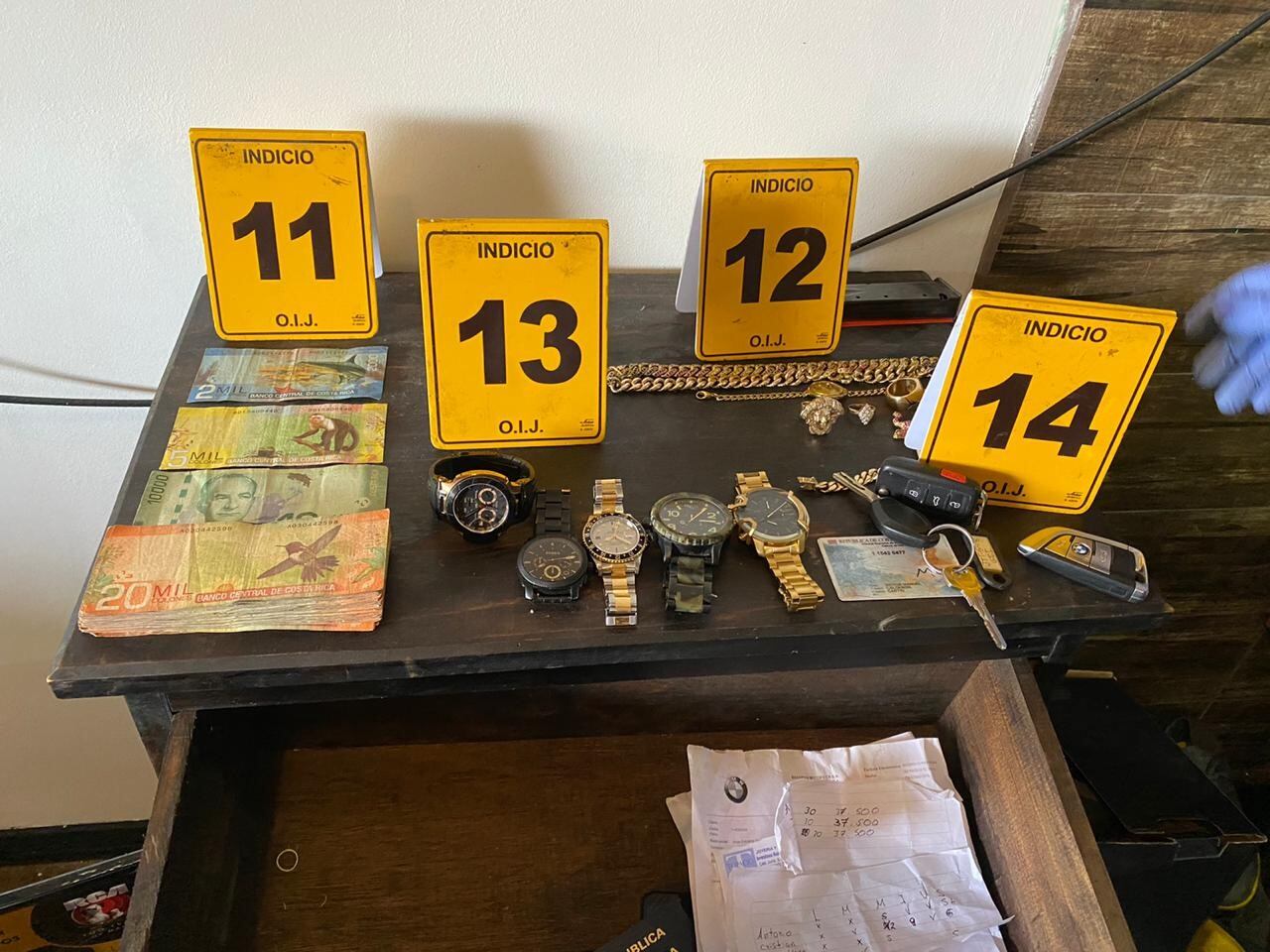 Narco conocido como Manzanita vivía rodeado de lujos. Foto OIJ.
