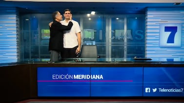 Hijo de Ignacio Santos vuelve a la pantalla de canal 7