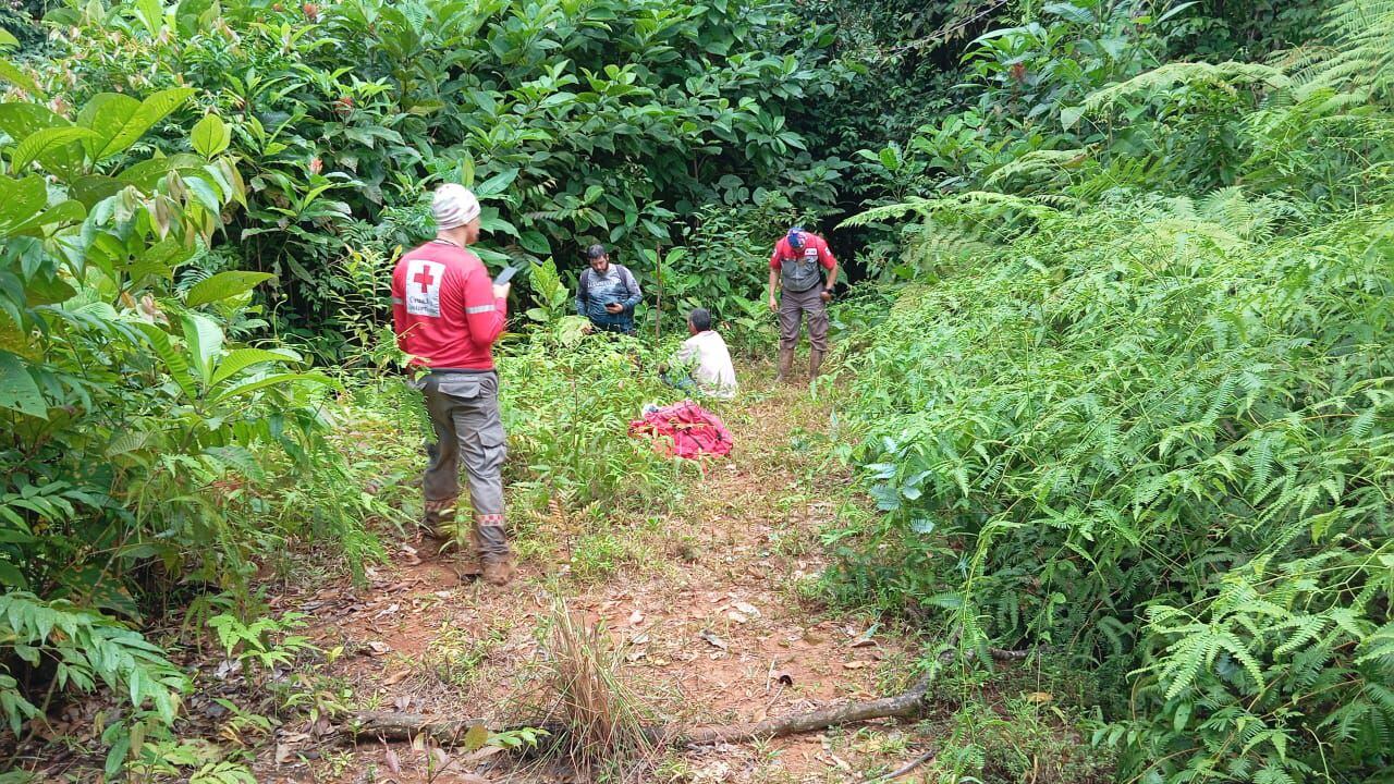 El señor fue encontrando al margen de un río en Quepos. Foto CRC.