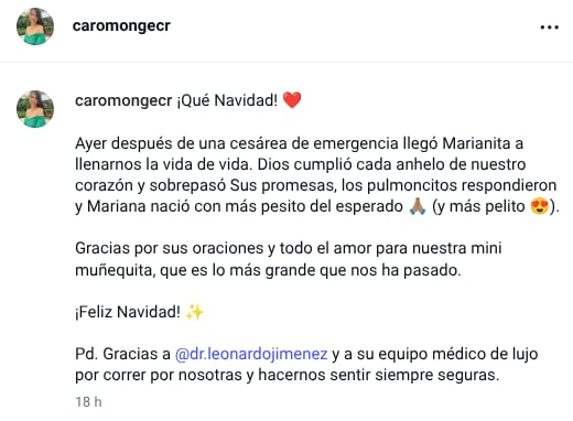 Carolina Monge, periodista de Teletica.