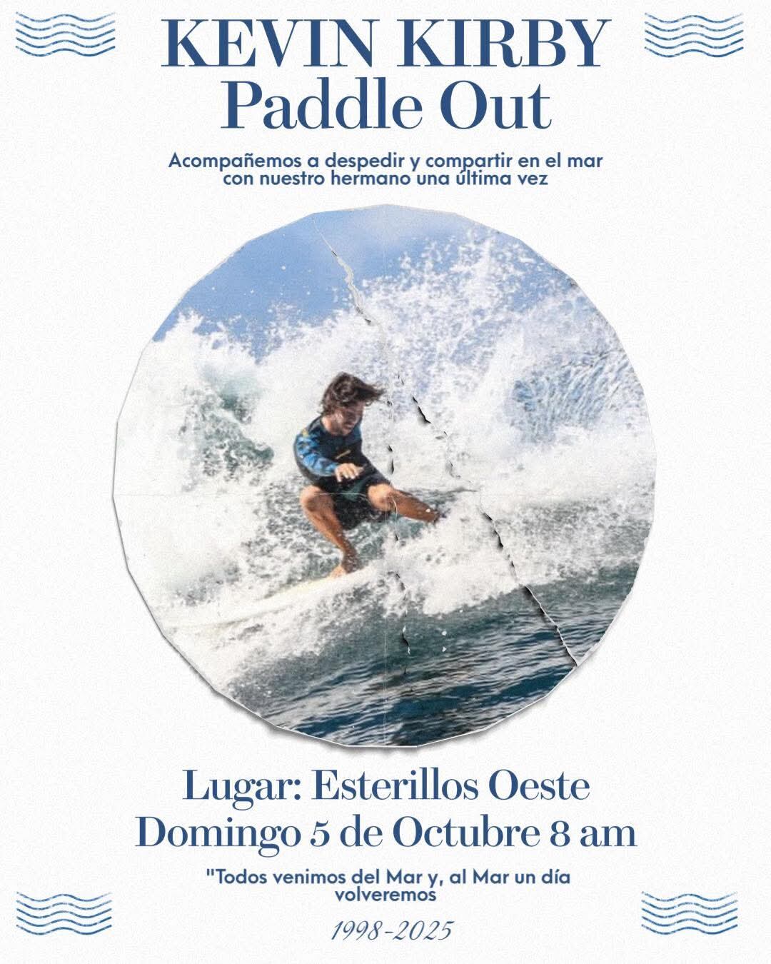 Convocatoria para homenaje de Kevin Kirby