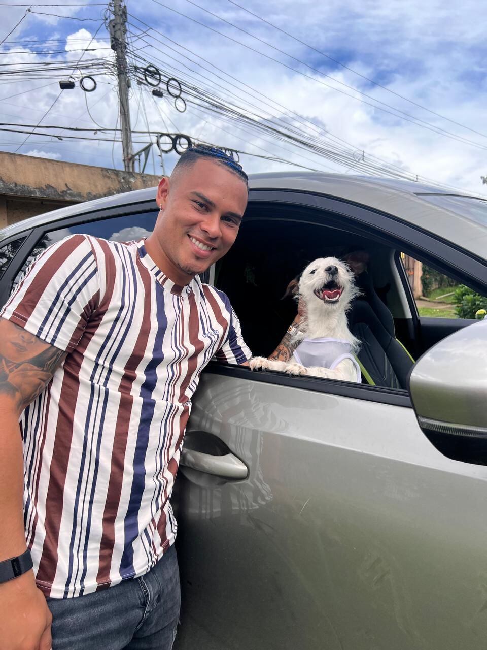 Youstin Salas y su familia recibió un regalo adelantado de Navidad. Cortesía.