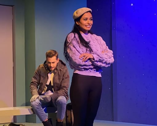 Brenda Castro, actriz y modelo, en una de las obras de teatro que le tocó hacer en el CEA.