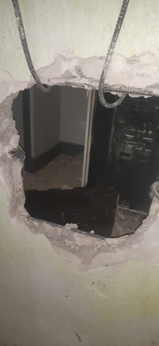 Robo a cajero en Puerto Cortés de Osa. Foto cortesía.