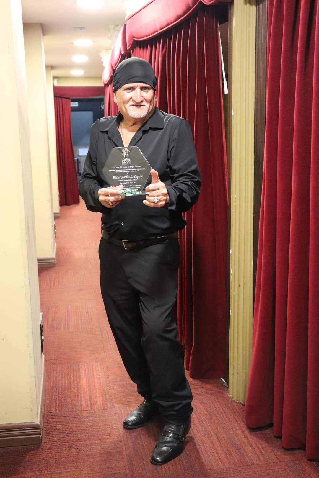 Walter Morales, conocido como Cupido, bailador del swing criollo.