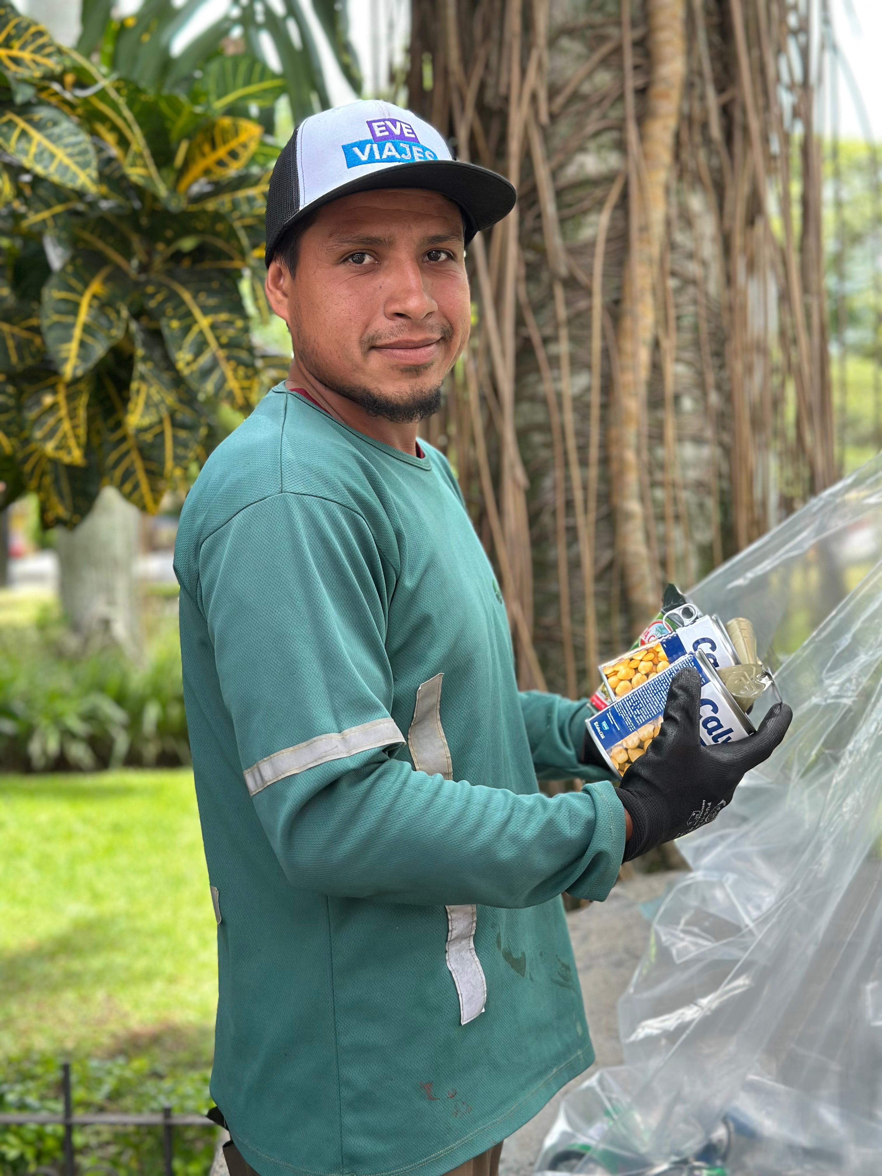 Francisco Carrillo recolector de basura