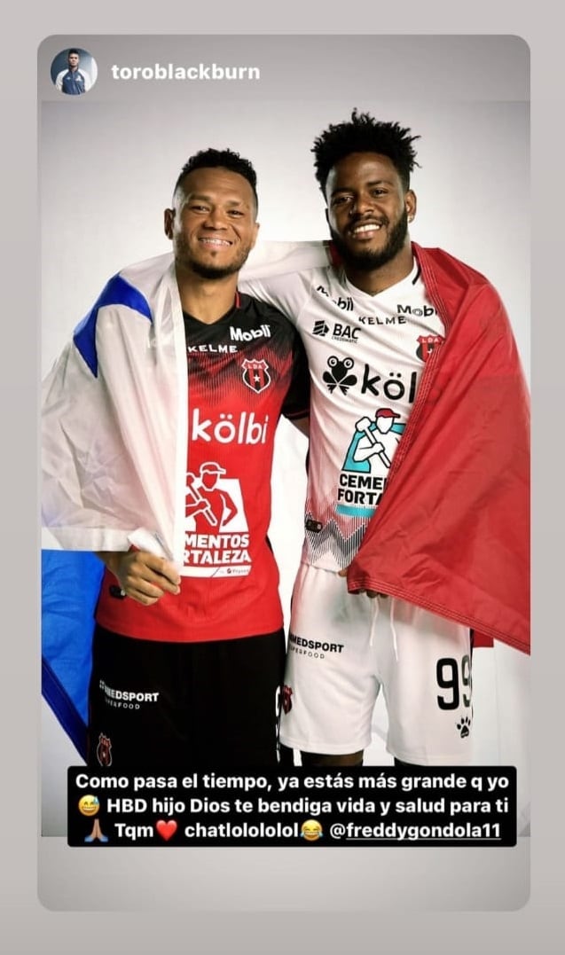 Rolando Blackburn y Freddy Góndola. Instagram.