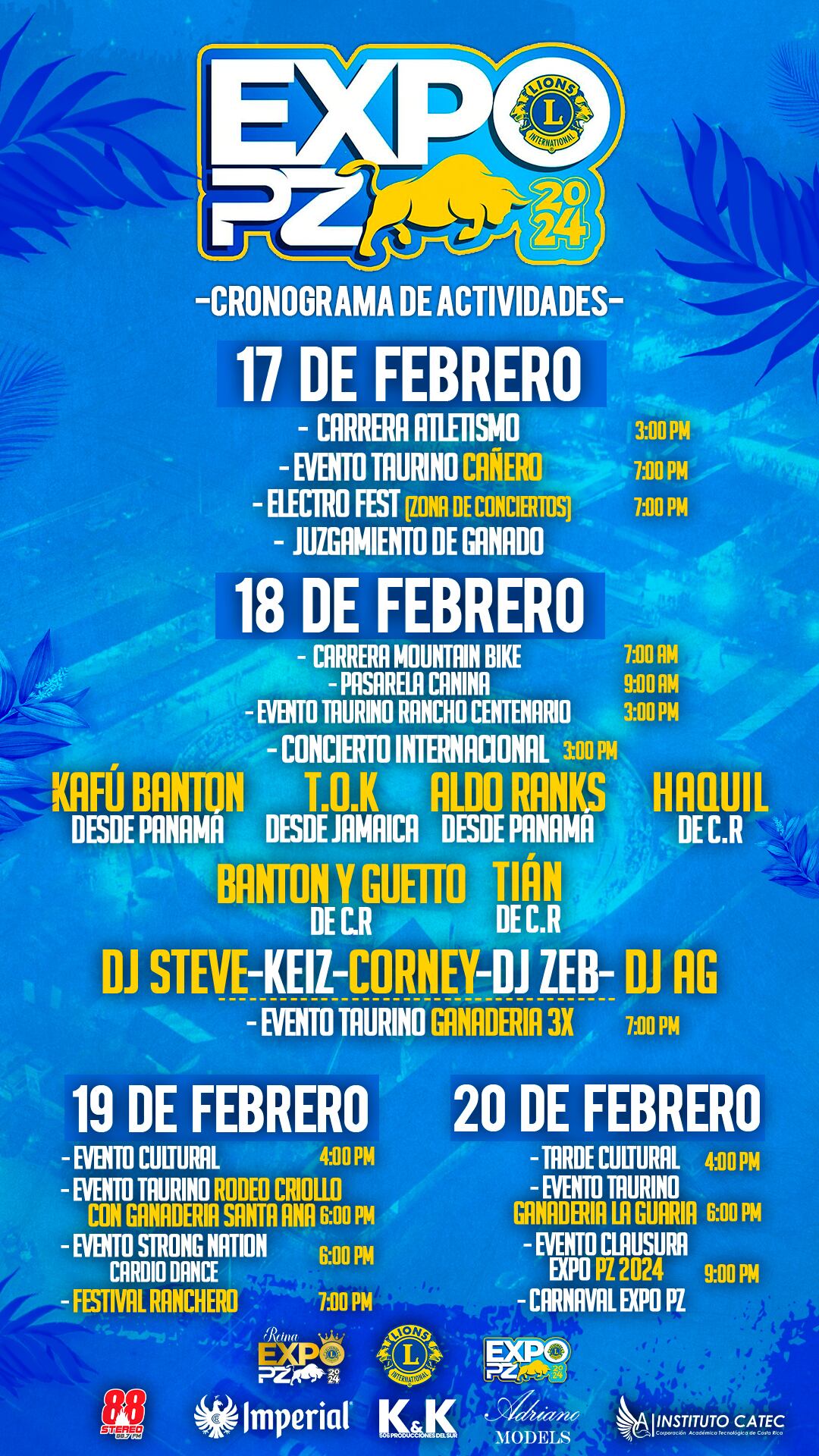 Programa de Expo Pérez Zeledón 2024