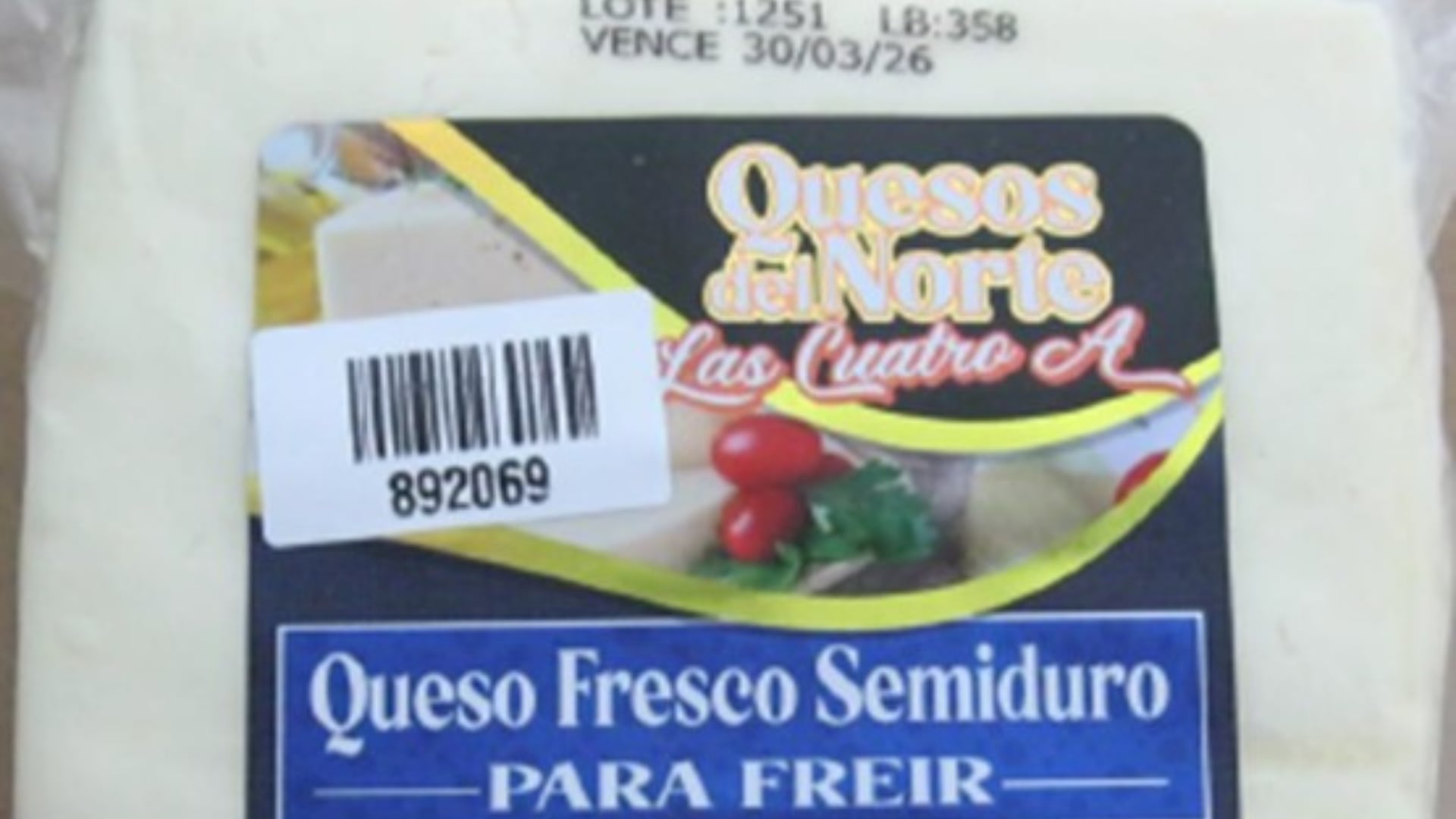 Salud detectó la presencia de una bacteria en este tipo de queso y ordenó el retiro del lote en supermercados.