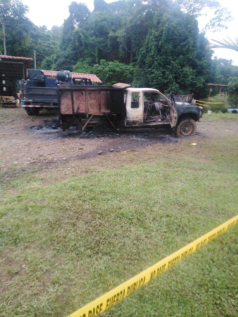 Masacre en Llano Bonito. Foto suministrada por Alfonso Quesada.