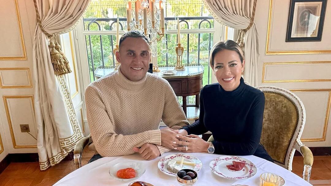 Andrea Salas y Keylor Navas