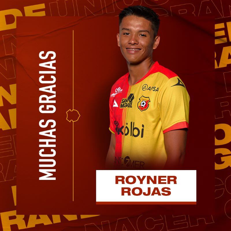 Royner Rojas no es más jugador del Herediano. Prensa CSH.
