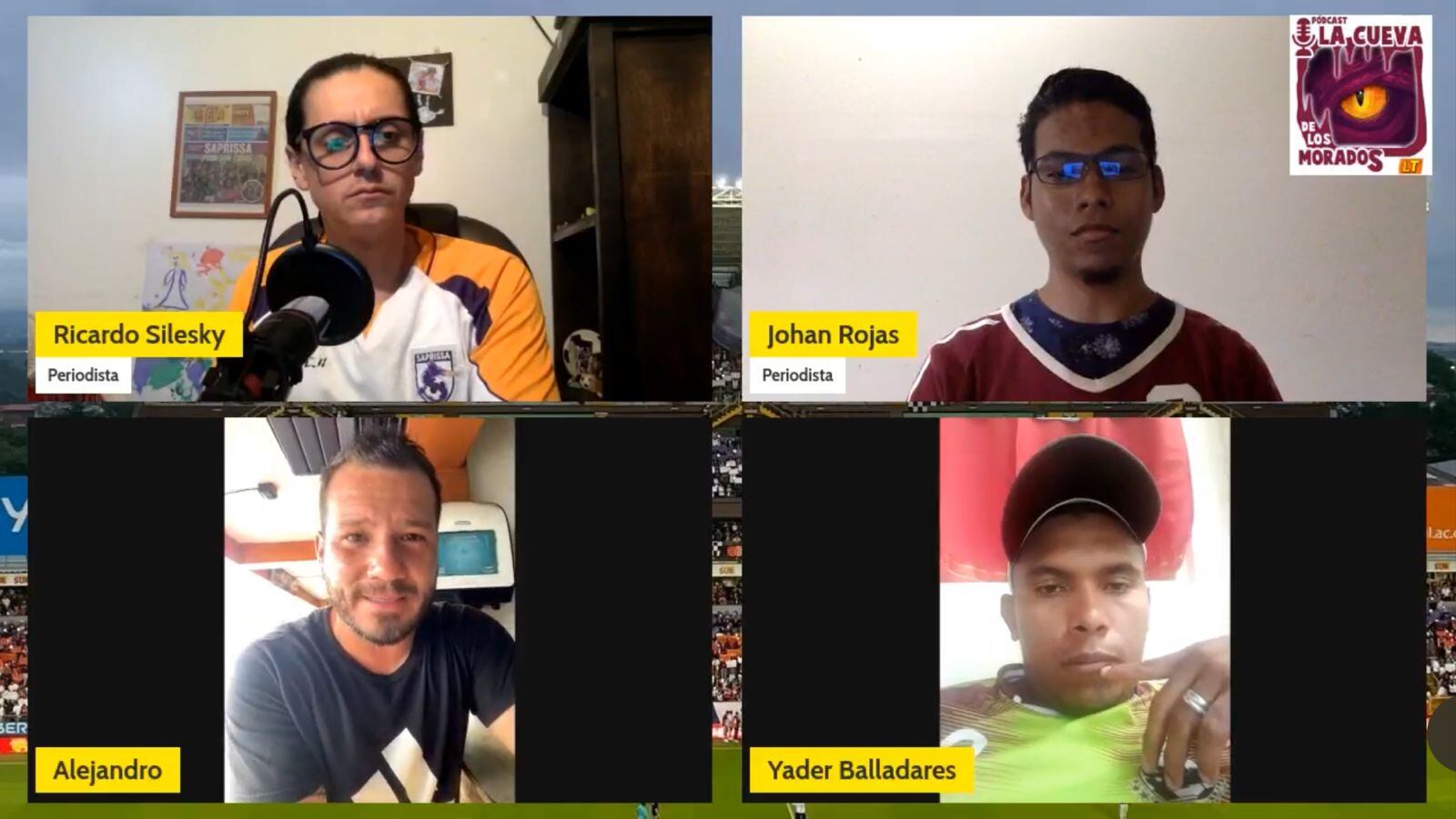 Alejandro Castro y Yader Balladares disfrutaron el ratito durante el programa.