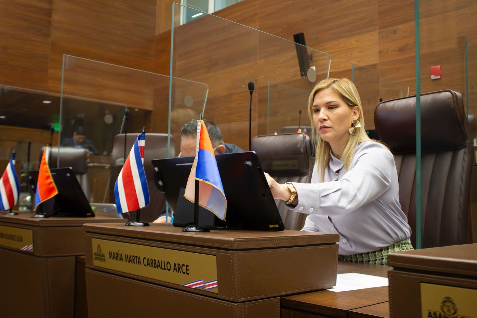María Marta Carballo, jefa del PUSC. Partido Unidad Social Cristiana. Diputados. Diputadas. Plenario.