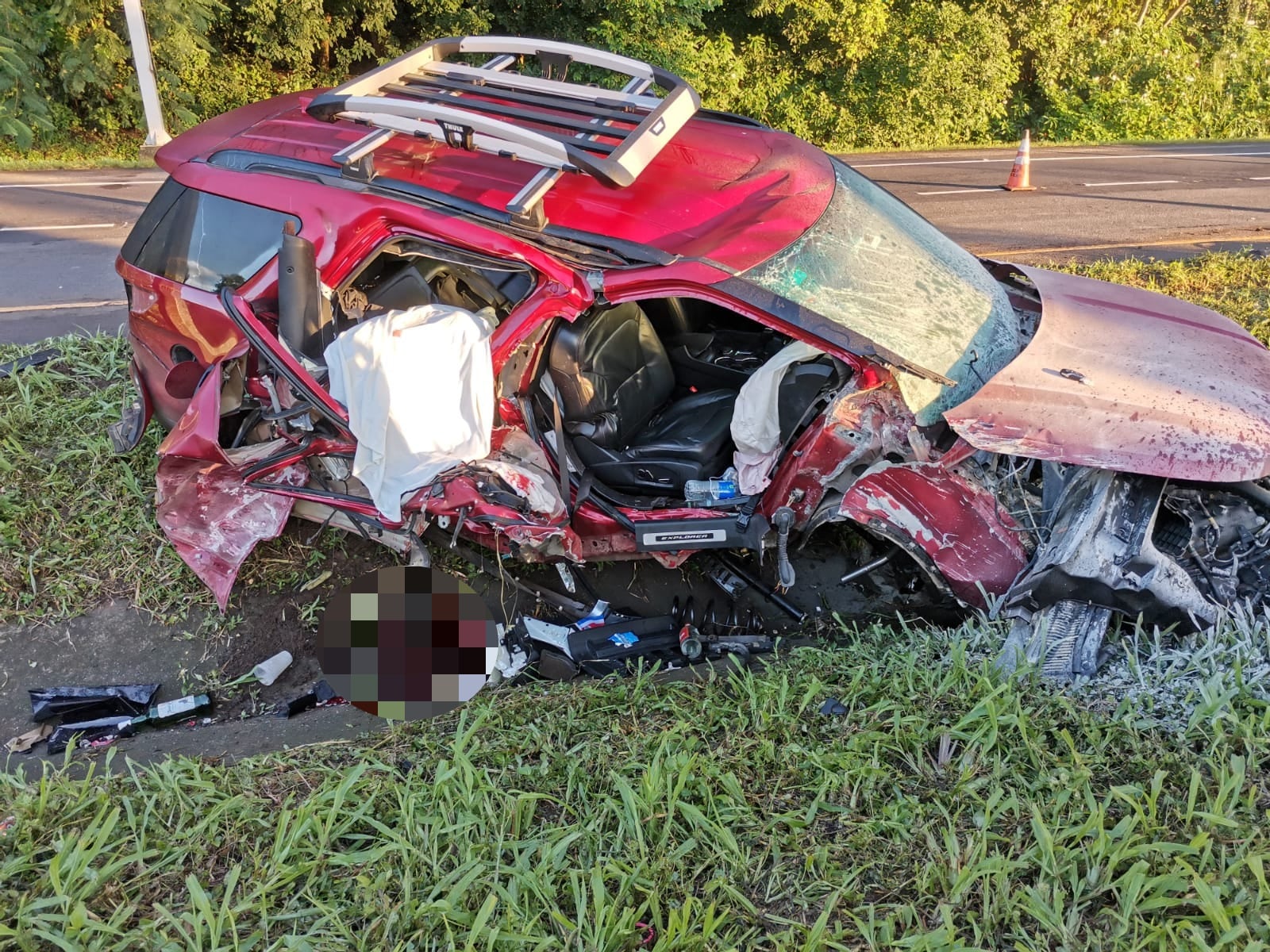 Accidente sobre ruta 27 cobra la vida de una mujer. Foto cortesía.
