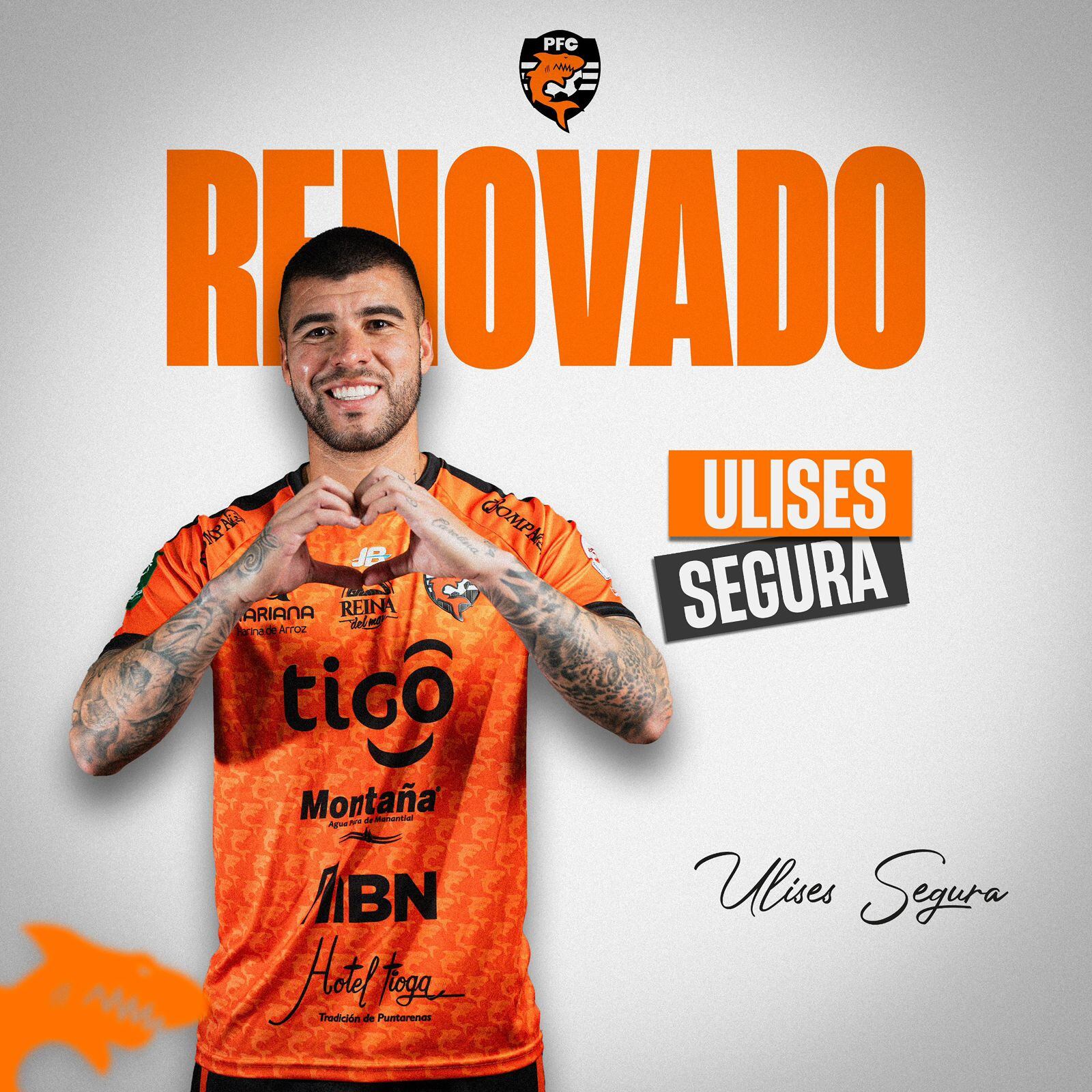 Ulises Segura renovó con Puntarenas.