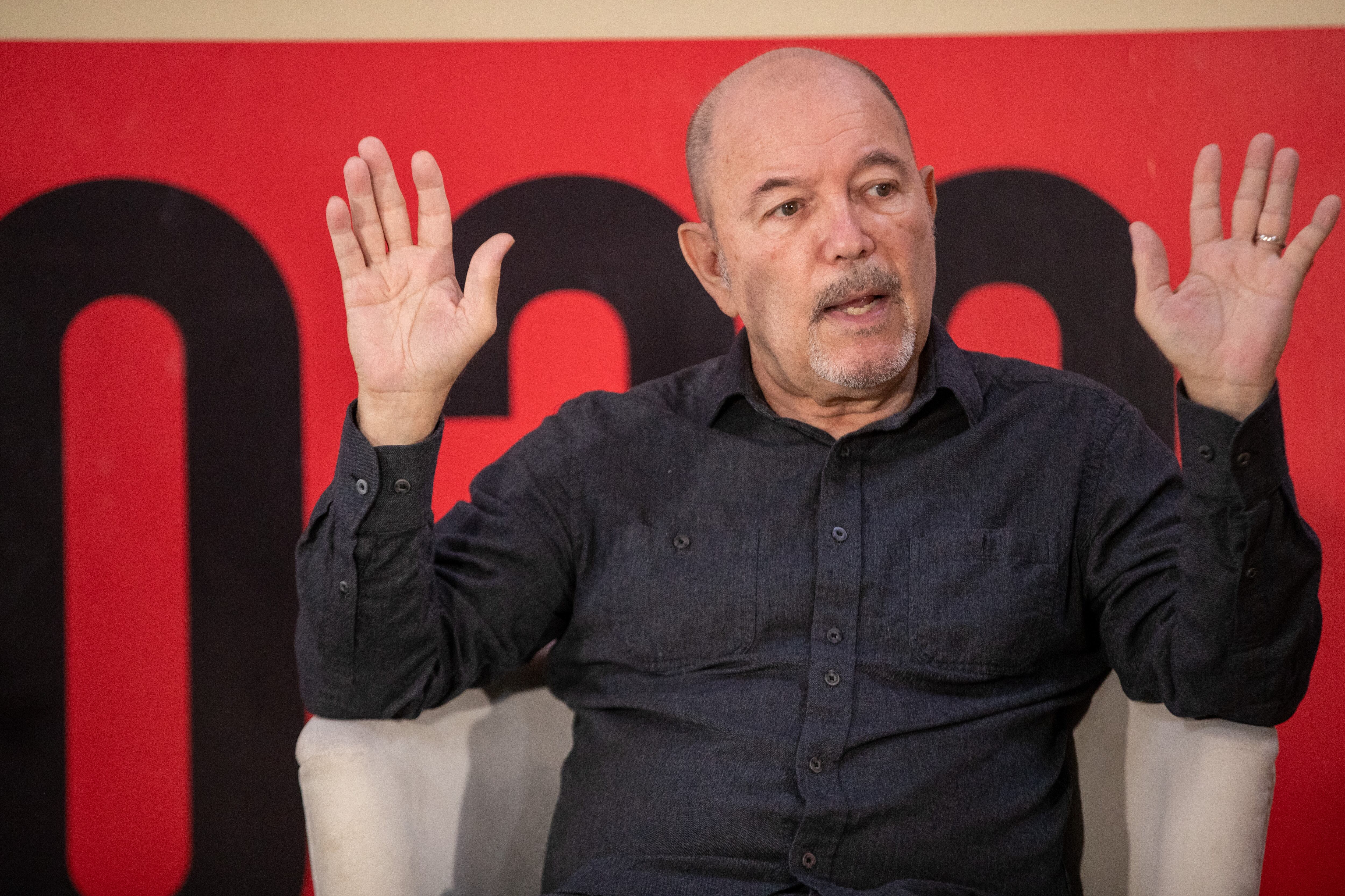 07/09/2023, San José, Estadio Nacional, conferencia de prensa del cantante Rubén Blades previo al concierto en Costa Rica.