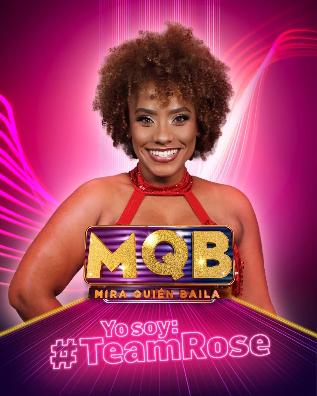 Rose Davis, locutora y participante de la tercera temporada de Mira quién baila.ada de Mira qui