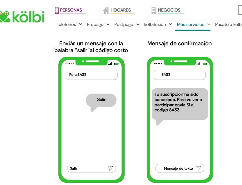 Kölbi-ICR vuelve a permitir que me hagan cobros, de mensajería de texto, que no autoricé de aproximadamente ₡295 diarios, por segunda vez en menos de 3 años.