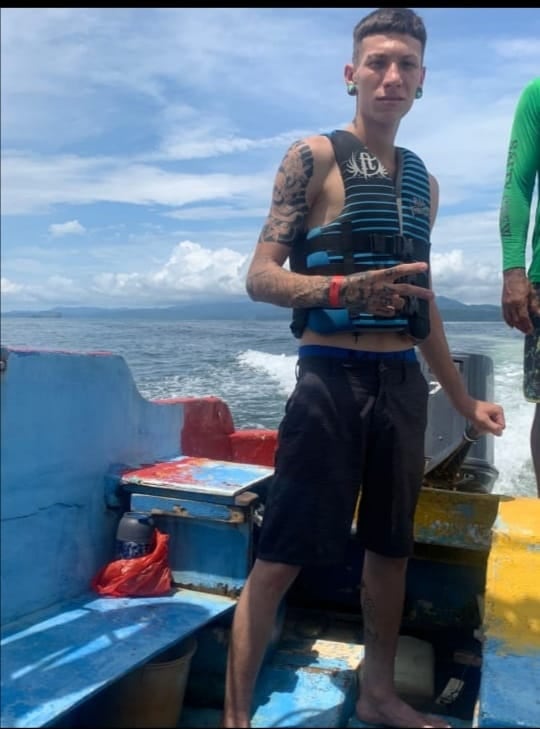 Kicson Godínez, joven que murió ahogado en Puntarenas.
