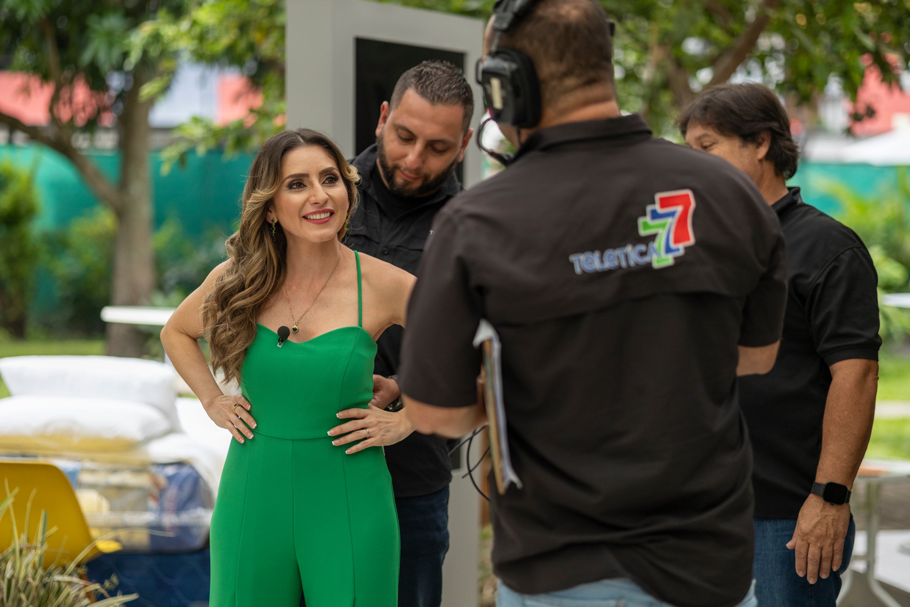01/07/2024, San Jose, Teletica, inicio de los nuevos presentadores del programa Buen Día, Jennifer Segura, Daniel Céspedes, Natalia Monge y Nancy Dobles.