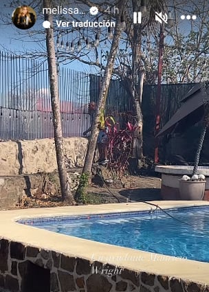 Melissa Mora, incendio a la par de su casa