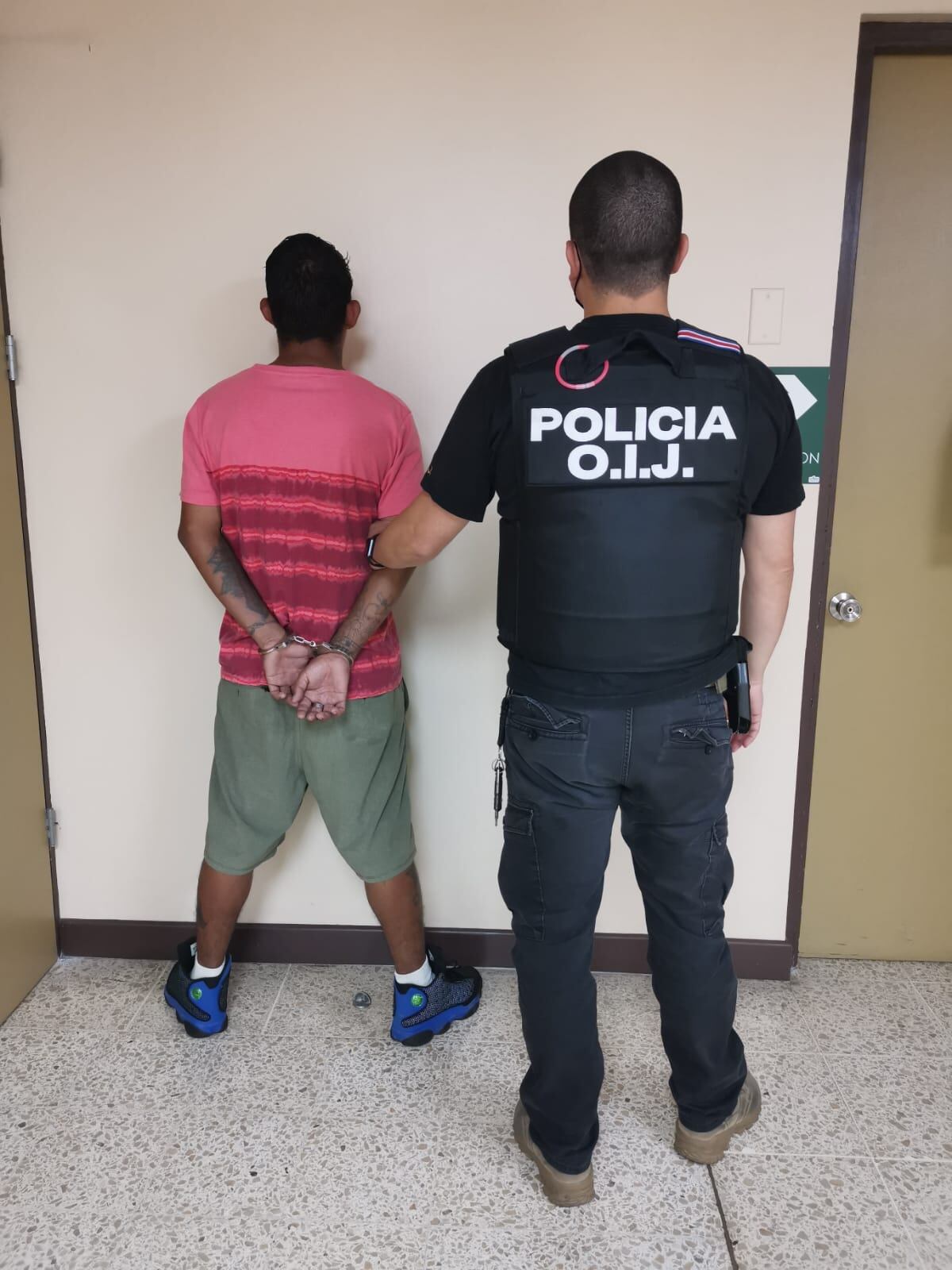 Detenidos en Heredia. Foto OIJ.