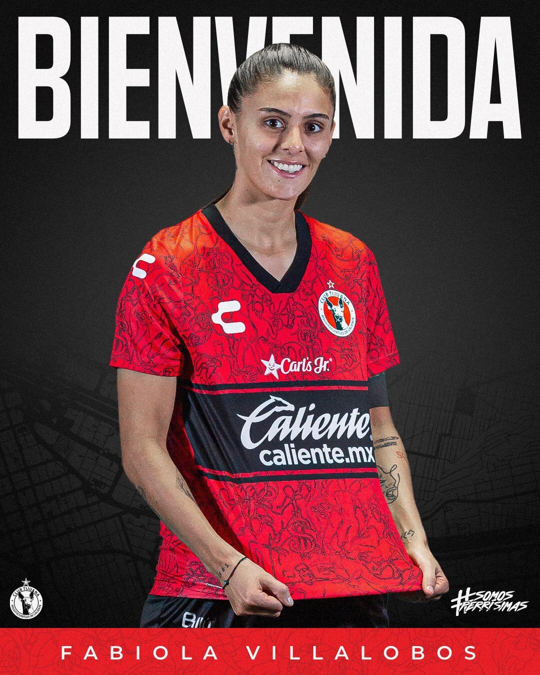 Fabiola Villalobos fue presentada en Xolos de Tijuana. Foto: Twitter