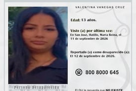 Angustia por jovencita de 13 años reportada como desaparecida