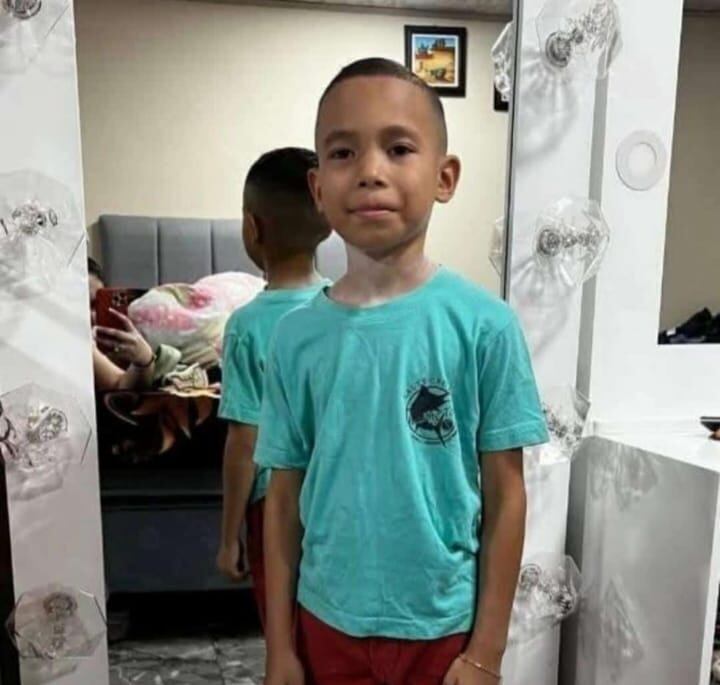 Luis Aguirre, niño inocente fallecido en Nicoya. Foto autorizada por Merelyn López, mamá del niño.